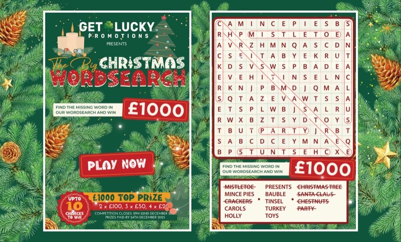 The Big Christmas Wordsearch – Get Lucky Promotions thumbnail